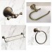 Bathroom accessory set Antique Brass 4 pcs - Towel Ring Bathroom Shelf  Paper Holder  Robe Hooks - B07G9KR2CT